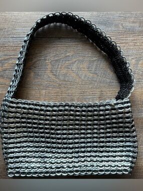 Black “Pop Top” Shoulder Bag